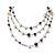 NEU CHANEL SAUTOIR COLLIER BORDEAUX PERLMUTTER CC LOGO STRASS