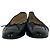 Ballerine Chanel in pelle nera con logo CC intrecciato - vista 2