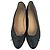Ballerine Chanel in pelle nera con logo CC intrecciato - vista 4