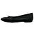 Ballerine Chanel in pelle nera con logo CC intrecciato - vista 7