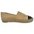 Espadrillas Chanel in pelle beige con logo CC intrecciato