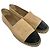 Espadrillas Chanel in pelle beige con logo CC intrecciato - vista 5