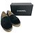 Espadrillas Chanel in velluto nero con logo CC intrecciato - vista 13