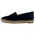 Espadrillas Chanel in velluto nero con logo CC intrecciato - vista 6