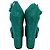 Prada Crystal Embellished Ankle Strap Platform Heels in Green Satin - view 7