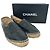 Espadrillas Chanel con logo CC intrecciato in pelle nera - vista 16