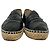 Espadrillas Chanel con logo CC intrecciato in pelle nera - vista 2