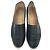 Espadrillas Chanel con logo CC intrecciato in pelle nera - vista 4