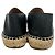 Espadrillas Chanel con logo CC intrecciato in pelle nera - vista 6
