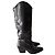 & Other Stories Botas altas de piel negras