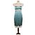 Coast Weber Haus Hellblaues Seidenmidi-Kleid mit Spitze