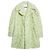 Abrigo Jil Sander de mohair de pelo largo - Verde Pistacho