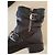 Gucci Leder-Bikerstiefeletten Schwarz GG Monogramm - Ansicht 15