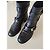 Gucci Leder-Bikerstiefeletten Schwarz GG Monogramm - Ansicht 3