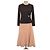 Abito lungo Zara marrone e beige