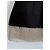 Autre Marque GIA STUDIOS Top de seda negro con flecos metálicos - vista 3