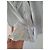 D&G Camisa Riscada Azul Céu com Folhos - vista 3