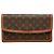 Borsa a pochette Louis Vuitton Monogram Pochette Dame GM marrone