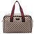 Borsa Duffle Gucci GG Canvas Web Beige