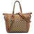 Borsa Satchel Gucci Medium GG Canvas con charm, Beige