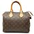 Borsa Boston Louis Vuitton Monogram Speedy 25 Marrone