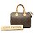 Borsa Boston Louis Vuitton Monogram Speedy 25 Marrone - vista 7
