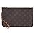 Bolso Louis Vuitton Monogram Neverfull Pouch MM Marrón