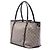Tote Gucci Medium GG Supreme Tattoo Heart Joy Beige - vista 2