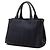 Borsa Tote Satchel Prada Small Canvas Canapa Logo Blu - vista 2