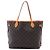 Borsa Tote Louis Vuitton Monogram Neverfull MM Marrone