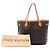 Borsa Tote Louis Vuitton Monogram Neverfull MM Marrone - vista 7