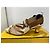 Fendi Colibri Décolleté Slingback Beige Marrone - vista 2