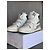Isabel Marant Alseeh Sapatilhas altas em couro branco - vista 4