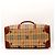 Borsa da viaggio Burberry Nova Check in pelle - vista 5