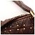 Miu Miu Borsa Hobo in pelle marrone borchiata - vista 12