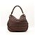 Miu Miu Borsa Hobo in pelle marrone borchiata - vista 3