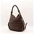 Miu Miu Borsa Hobo in pelle marrone borchiata - vista 4