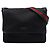 Borsa a tracolla con patta Gucci GG Canvas Web nera