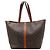 Céline Celine Monogramm Canvas Tote Bag Braun