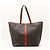 Céline Celine Monogramm Canvas Tote Bag Braun - Ansicht 3
