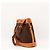 Céline Celine Borsa a Secchiello Monogram in Pelle Marrone - vista 4