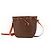 Céline Bolsa Bucket Monogram em Couro Castanho