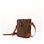 Céline Bolsa Bucket Monogram em Couro Castanho - vista 2