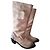Botas Diesel de Piel Beige Altas