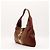 Borsa Hobo Gucci in pelle marrone a righe - vista 2