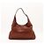 Borsa Hobo Gucci in pelle marrone a righe - vista 3