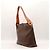 Céline Celine Macadam Borsa Hobo in pelle marrone - vista 2