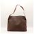 Céline Celine Macadam Borsa Hobo in pelle marrone - vista 3