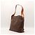 Céline Celine Macadam Borsa Hobo in pelle marrone - vista 4