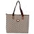 GUCCI GG Plus Supreme Web Sherry Line Tote Bag PVC Beige Gold - vista 13